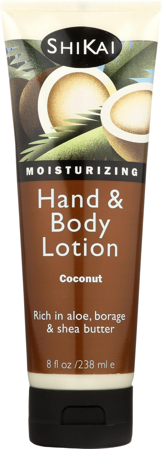 ShiKai - Moisturizing Hand & Body Lotion, Softens & Moisturizes Skin with Aloe Vera, Borage Oil & Shea Butter, Sensually Smooth Skin with Delicious