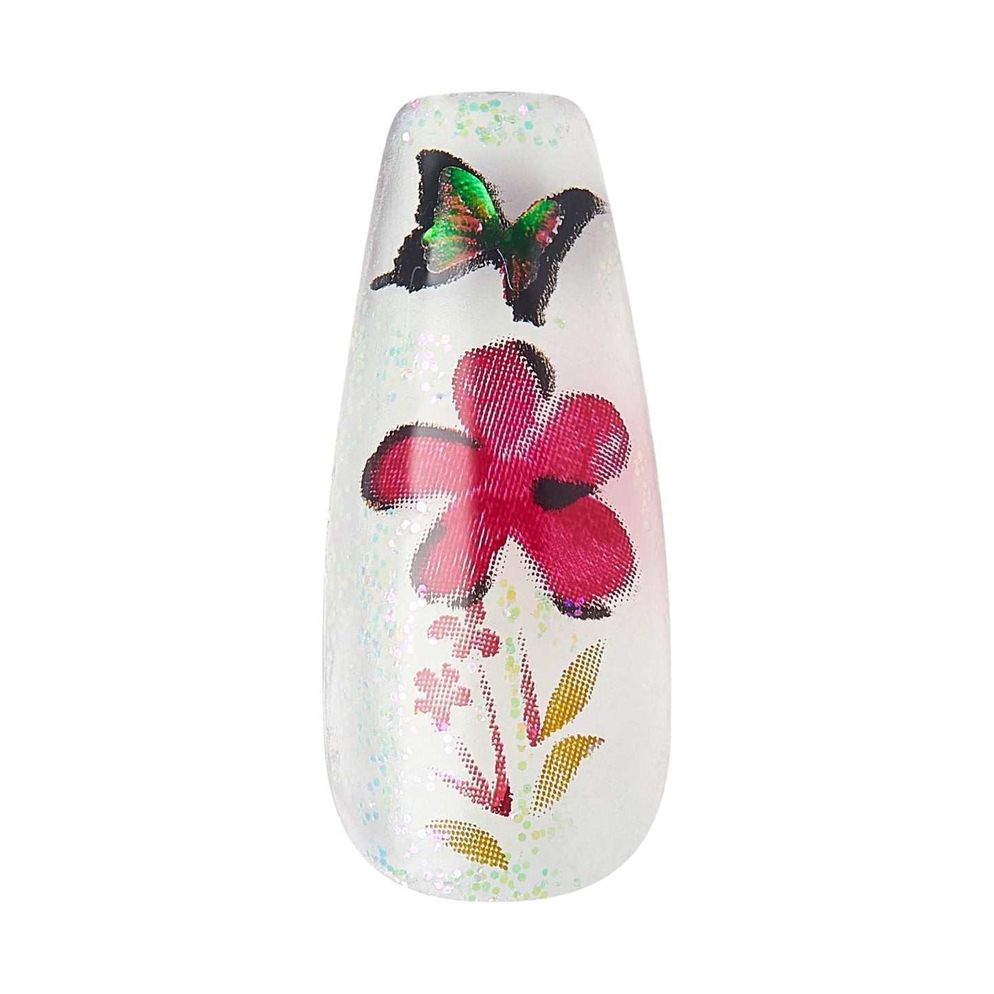 KISS Gel Fantasy Press On Nails, Nail glue included, 'Jelly Cookie', Pink, Long Size, Coffin Shape, Includes 28 Nails, 2g glue, 1 Manicure Stick, 1 Beauty & Personal Care KISS