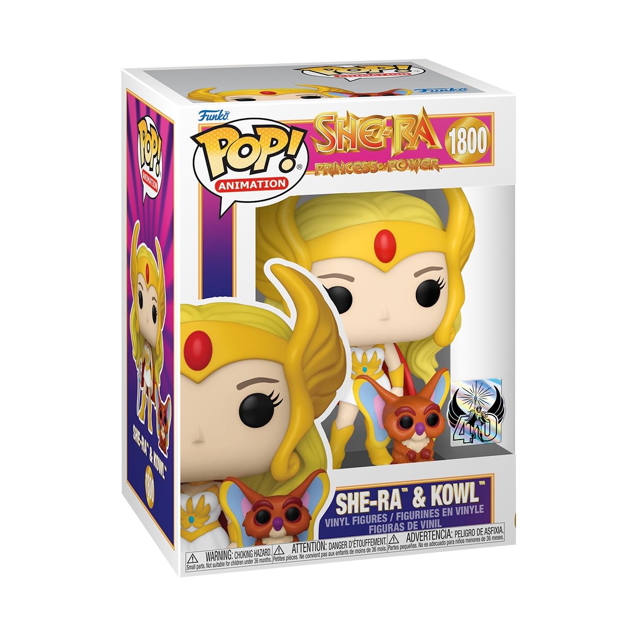 Funko Pop&Buddy: She-Ra - She-Ra with Kowl - Masters of The Universe - Collectable Vinyl Figure - Gift Idea - Official Merchandise - Toys for Kids…