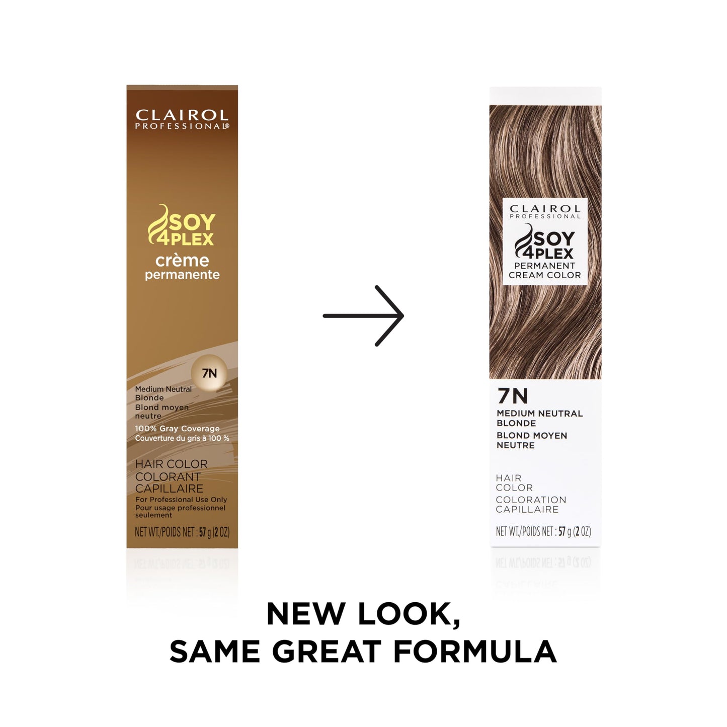 Clairol Professional Crème Permanente, 7n Med Neutral Blonde, 2 oz. - Packaging May Vary