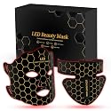 Yahi Red Light Therapy Mask for Face & Neck, 7-in-1 LED Light Therapy Mask with 850nm NIR, Lightweight Portable for Home & Travel, Rechargeable