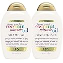 OGX Extra Strength Damage Remedy + Coconut Miracle Oil Shampoo & Conditioner for Dry, Frizzy or Coarse Hair, Hydrating & Flyaway Taming Conditioner
