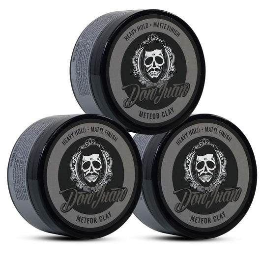 Don Juan Meteor Matte Clay Pomade 4oz 3 Pack