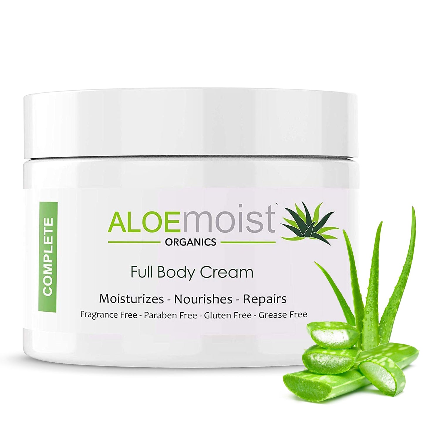 Organic Aloe Vera Lotion - Face & Body Moisturizing Cream with Natural Aloe Vera, Vitamin E Oil, Vitamin C, Retinol Cream, Shea Butter - Anti Aging