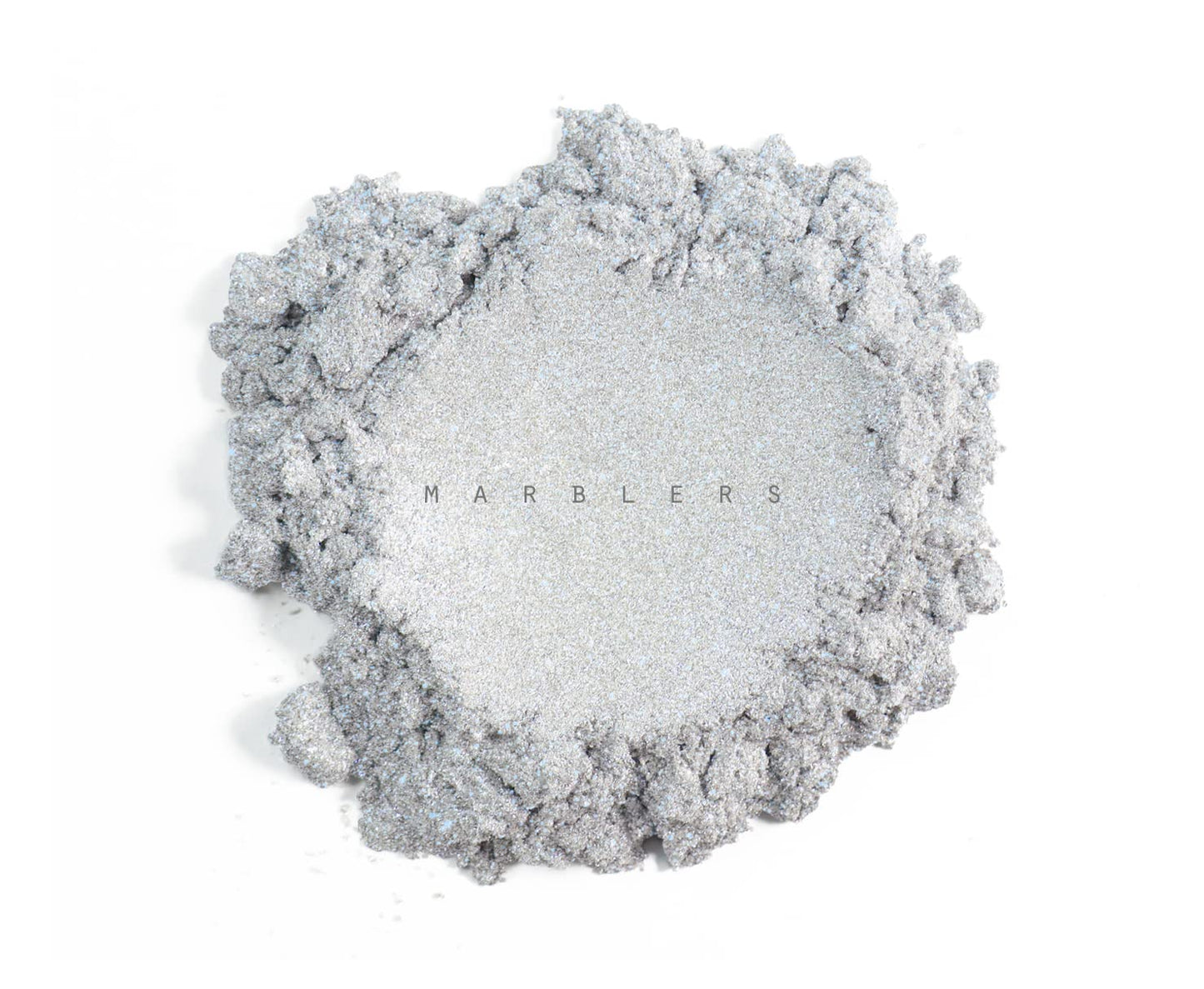 MARBLERS Chunky Natural Mica Powder [Cool Space Pearl] 0.11oz (3g) | Highly Pigmented | Non-Toxic, Vegan, Cruelty-Free | Eyeshadow, Body Butter, Nail