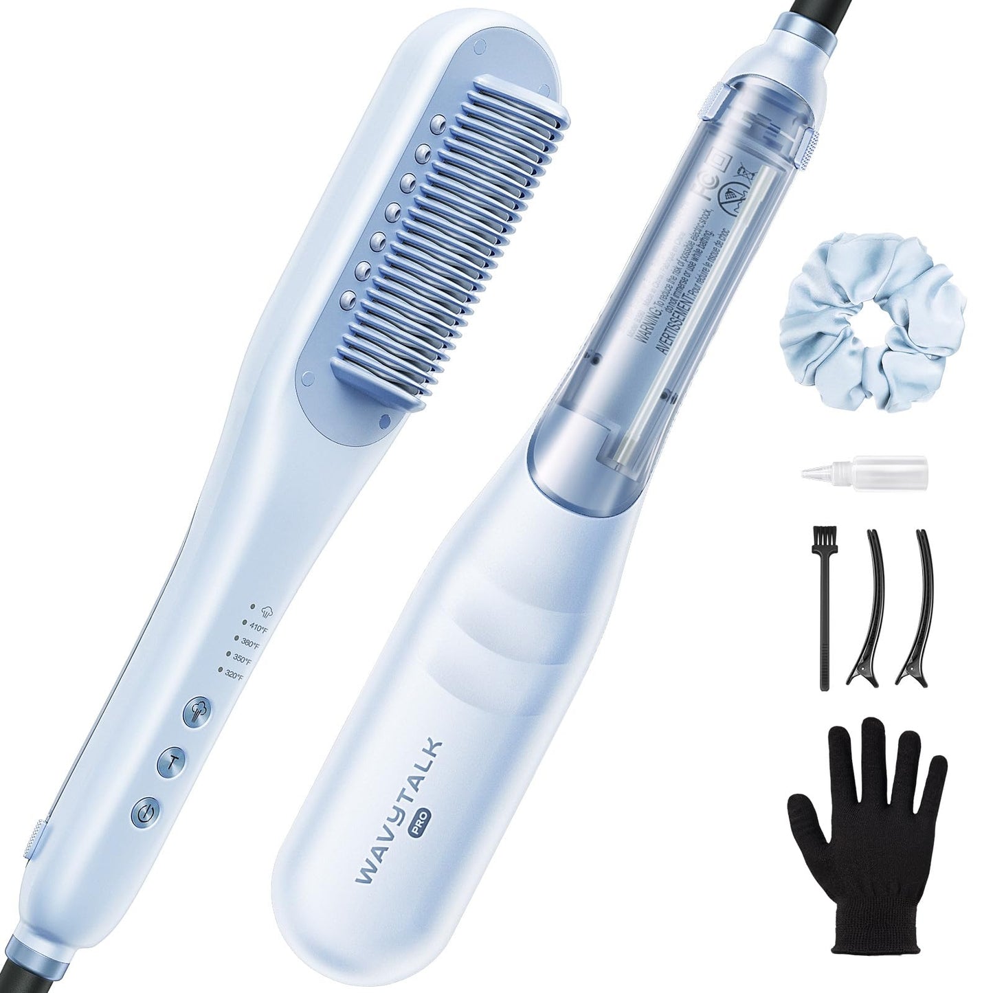 Wavytalk Pro Steam Hair Straightener Brush, Steamline Pro 3-in-1 Straightening Brush for Curly Hair, Fast Salon Results with Less Damage, Anti-Frizz Beauty and Personal Care wavytalk Default Title