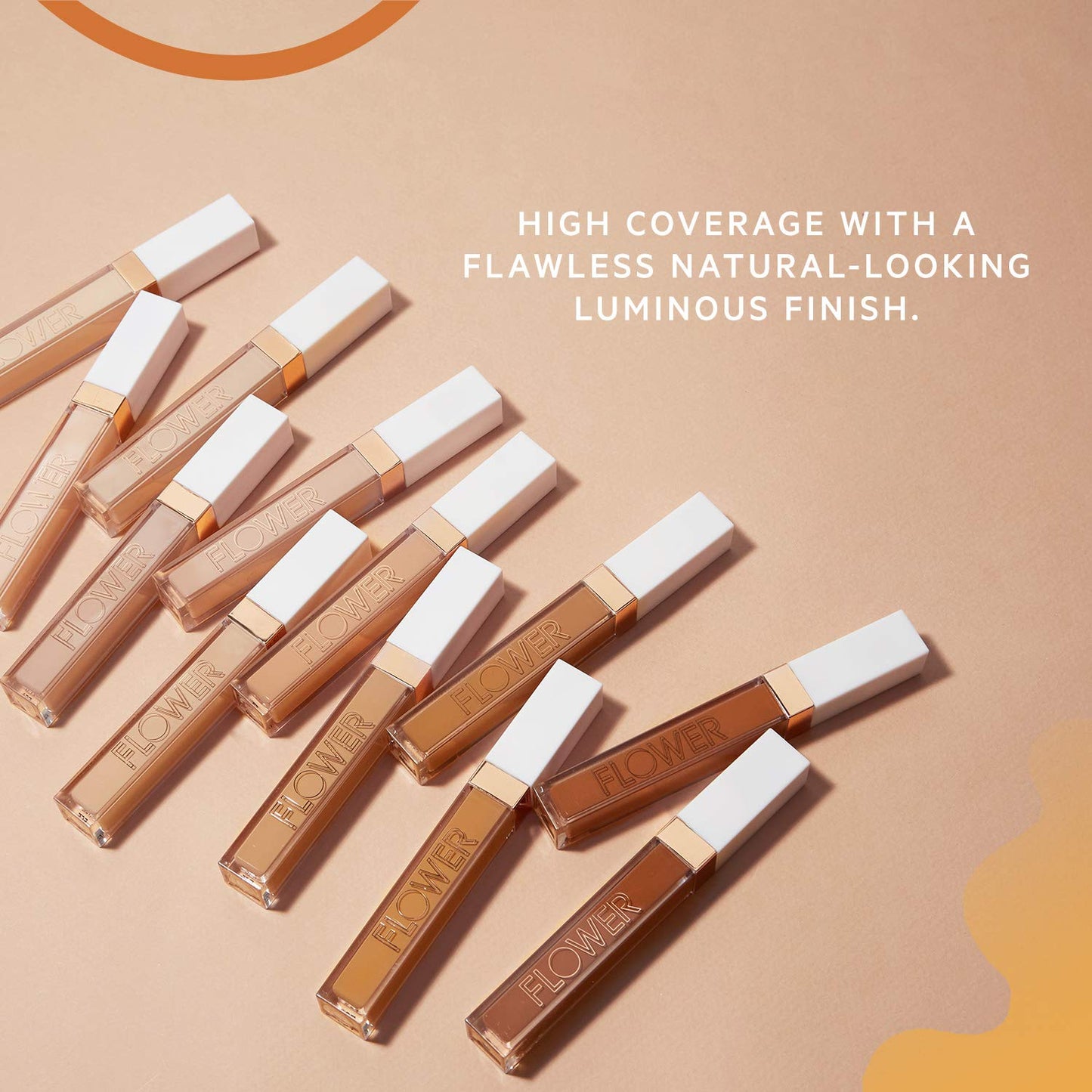 FLOWER BEAUTY By Drew Barrymore Light Illusion Full Coverage Concealer - Diffuse Dark Under Eye Circles + Blurs Blemishes - Weightless Formula +