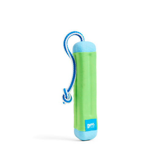 Chuckit! Amphibious Bumper Fetch Stick – Floating Interactive Dog Toy with Non-Slip Rope Handle – Durable Rubber, Nylon & Foam – Medium, Assorted Colors