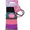 Goody Women's Ouchless Braided Dark Multiglitter Elastics, 30 Count