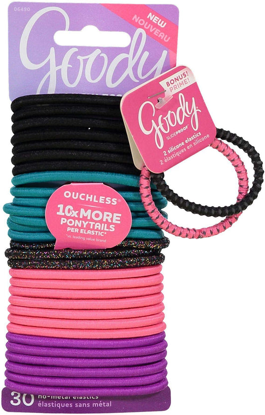 Goody Women's Ouchless Braided Dark Multiglitter Elastics, 30 Count Beauty & Personal Care GOODY