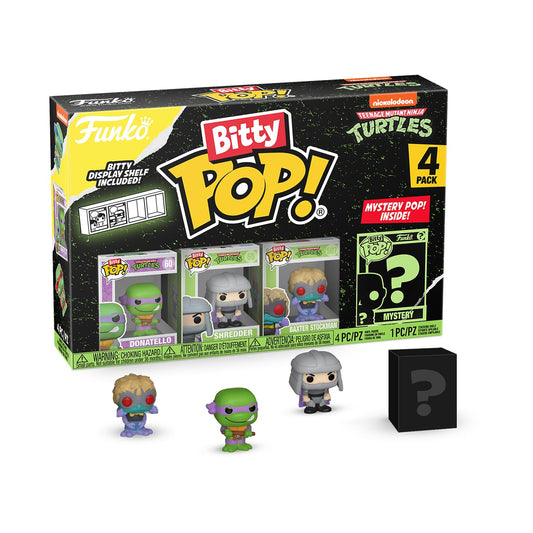 Funko Bitty Pop! Teenage Mutant Ninja Turtles (TMNT) - Donatello, Shredder, Baxter Stockman, & Surprise Mystery Figure - 0.9 Inch (2.2 Cm)…