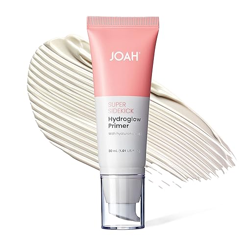 JOAH Super Sidekick Hydroglow Makeup Primer with Hyaluronic Acid For Glow Dewy Finish, Hydrating Long Lasting and Illuminating Korean Makeup Face
