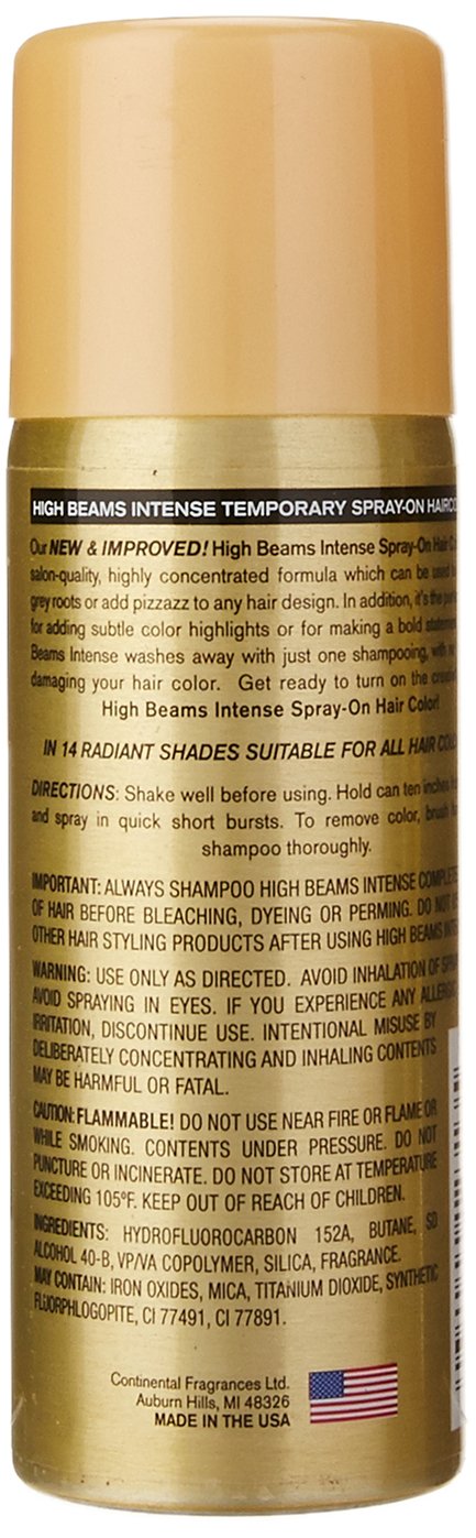 high beams Intense Temporary Spray on Hair Color, Natural Blonde, 2.7 Ounce