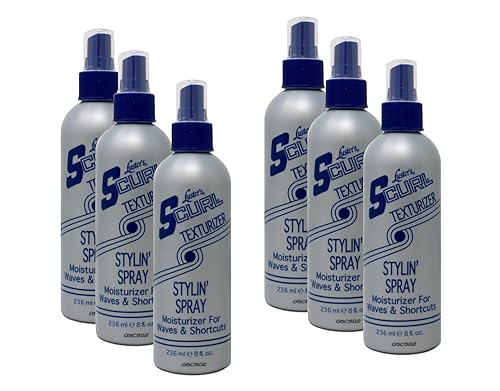 Lusters S-Curl Texturizing 8 Ounce Styling Spray Pump (235ml) (6 Pack)