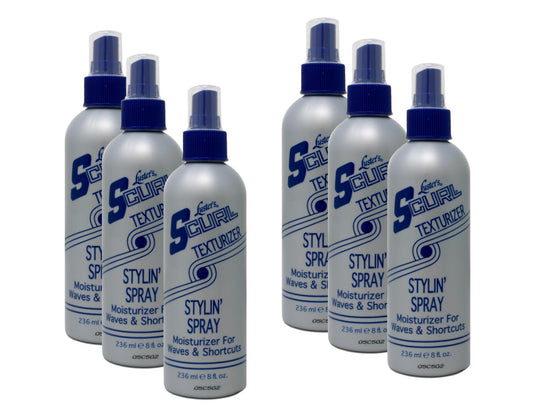 Lusters S-Curl Texturizing 8 Ounce Styling Spray Pump (235ml) (6 Pack)