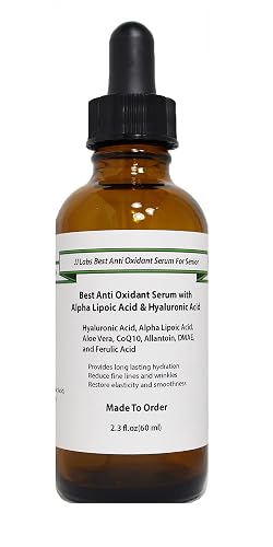Senior Best Anti Oxidant Serum with ALA & Hyaluronic Acid for Active Senior (2.3oz, Dropper Dispenser) Beauty & Personal Care JJLabs Skin Solutions