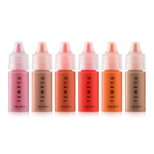 TEMPTU S/B Silicone-Based Airbrush Blush Starter Set: Long-Wear Makeup, Dewy Buildable Formula Brightens Complexion With Natural Flush Of Color | All