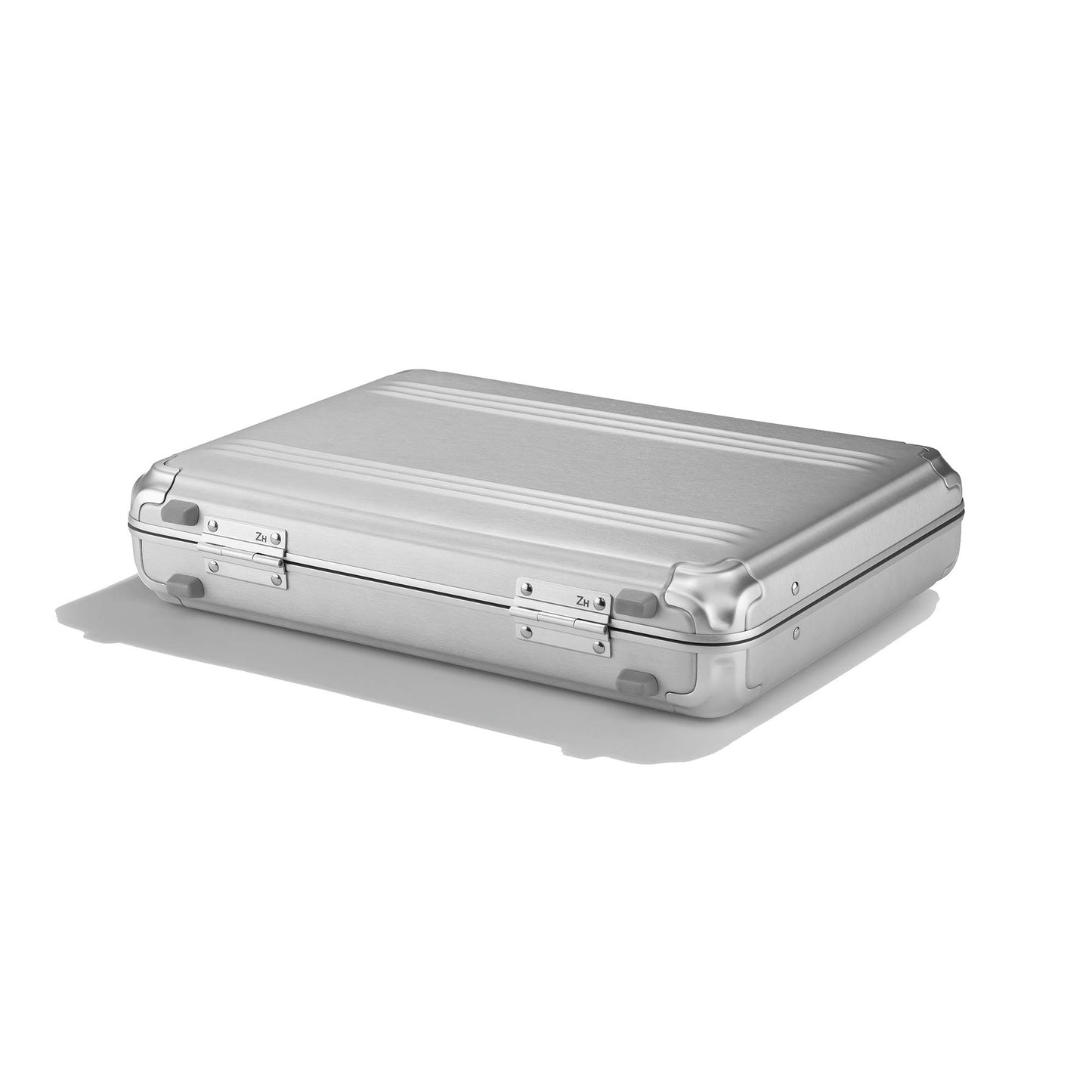 ZERO Halliburton Pursuit Aluminum Hardside Attaché (Silver, Medium Attaché)