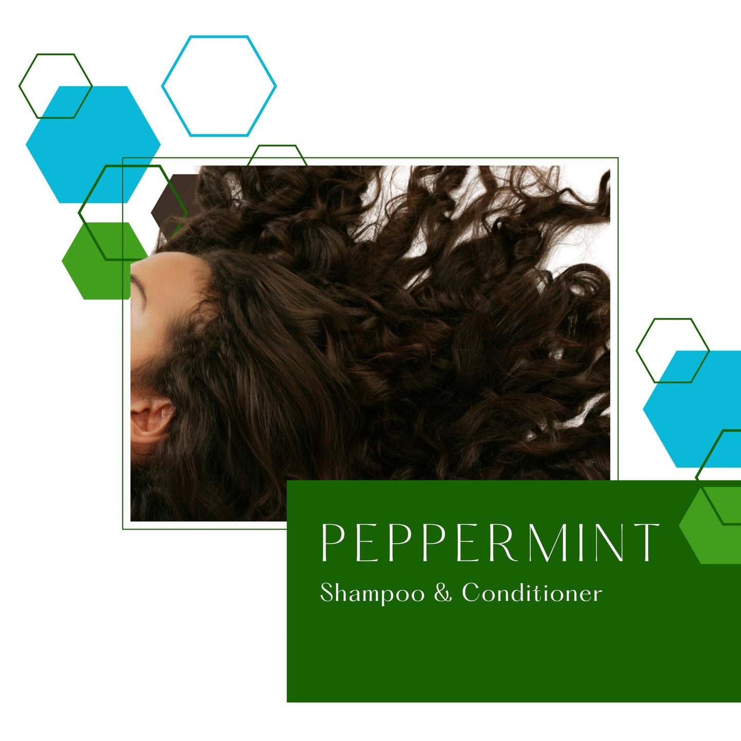 Auctus365 100% Organic Peppermint Shampoo and Conditioner