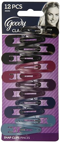 Goody Classics Contour Hair Clips, 12 Count (Pack of 3)