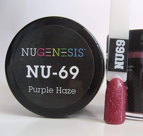 NuGenesis Nail Dipping Powder Color 1.5oz/43g Jar - (NU69 PURPLE HAZE) Beauty & Personal Care Nugenesis