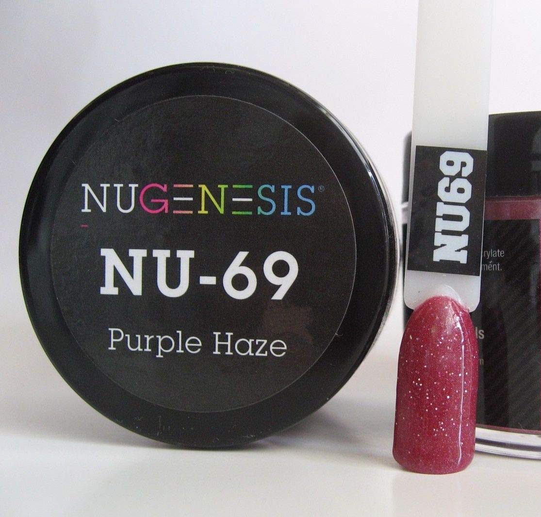 NuGenesis Nail Dipping Powder Color 1.5oz/43g Jar - (NU69 PURPLE HAZE) Beauty & Personal Care Nugenesis