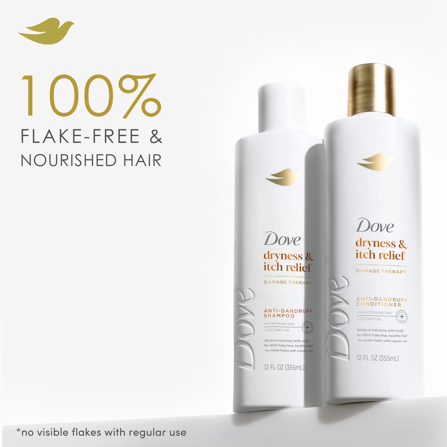 Dove DermaCare Scalp Dryness & Itch Relief Conditioner 12 oz (Pack of 4)