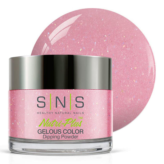 SNS Nail Dip Powder, Gelous Color Dipping Powder - Beautiful Dreams (Pink/Rose, Glitter) - Long-Lasting Dip Nail Color Lasts 14 Days - Low-Odor & No Beauty & Personal Care SNS Healthy Natural Nails