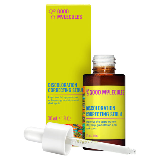 Good Molecules Discoloration Correcting Serum - Serum to Target Dark Spots and Discoloration - Skin Care for Face, 1 fl oz Beauty & Personal Care Good Molecules