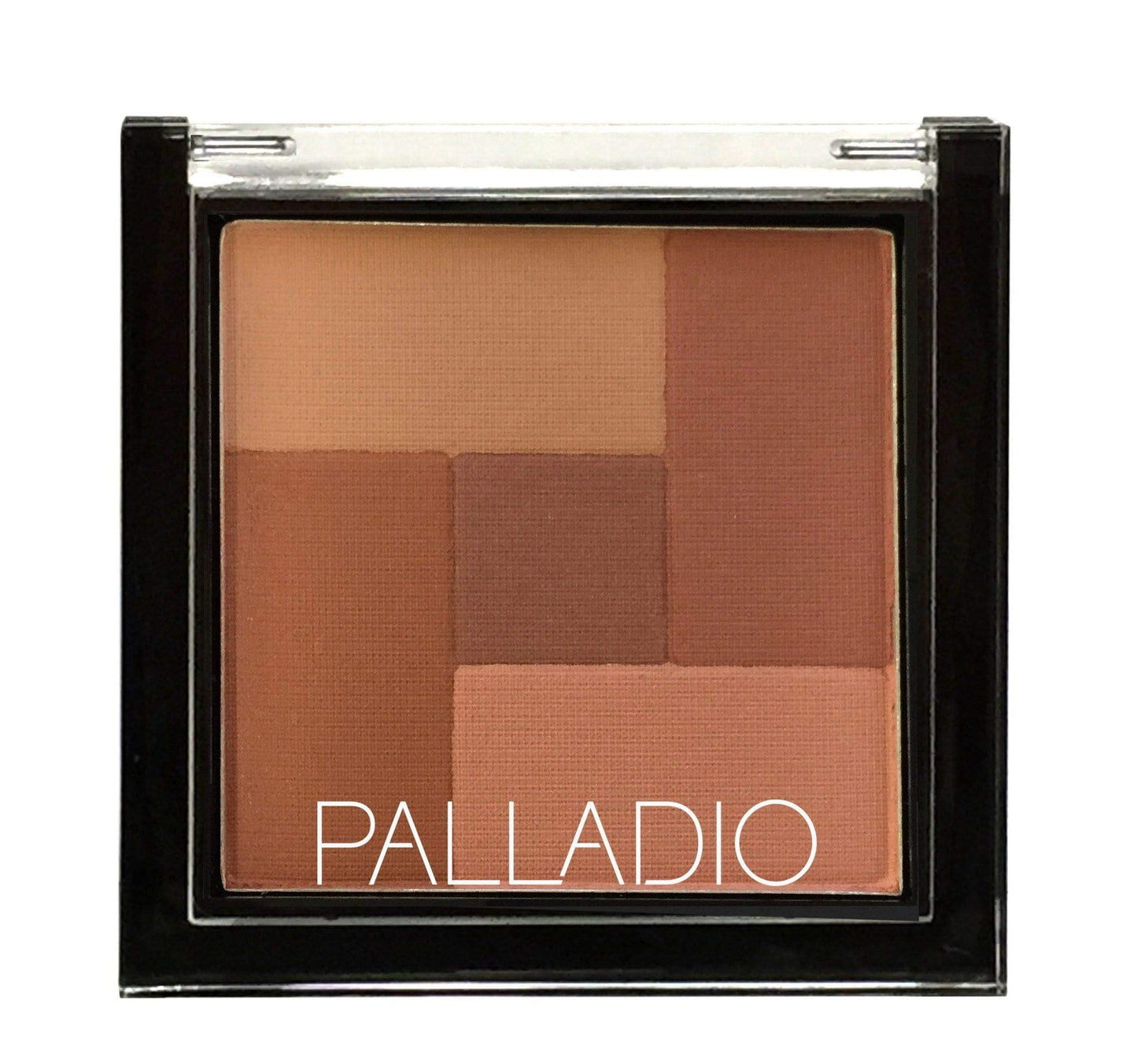 Palladio 2 In 1 Mosaic Powder Blush and Bronzer Silky Smooth Face Makeup Pressed Five Color Hues from Shimmering Pinks to Golden Browns Rich Pigmented