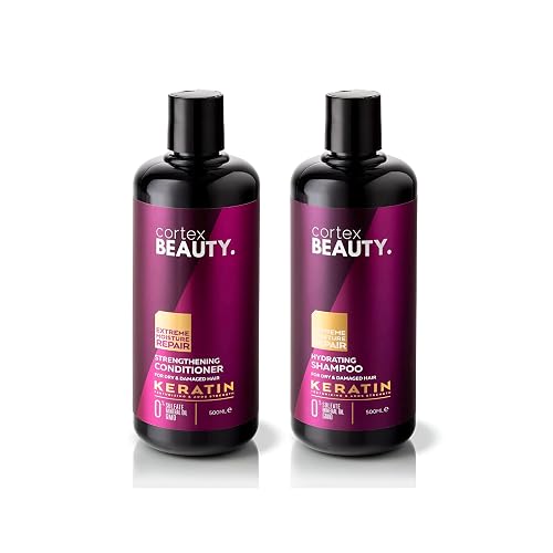 Cortex Beauty | Keratin Hydrating Shampoo and Strengthening Conditioner Set
