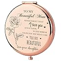 GAOLZIUY Compact Mirror Gifts for Mom from Daughter, Rose Gold Compact Mirror for Mother, Birthday Gifts for Moms Women from Daughter, Presents