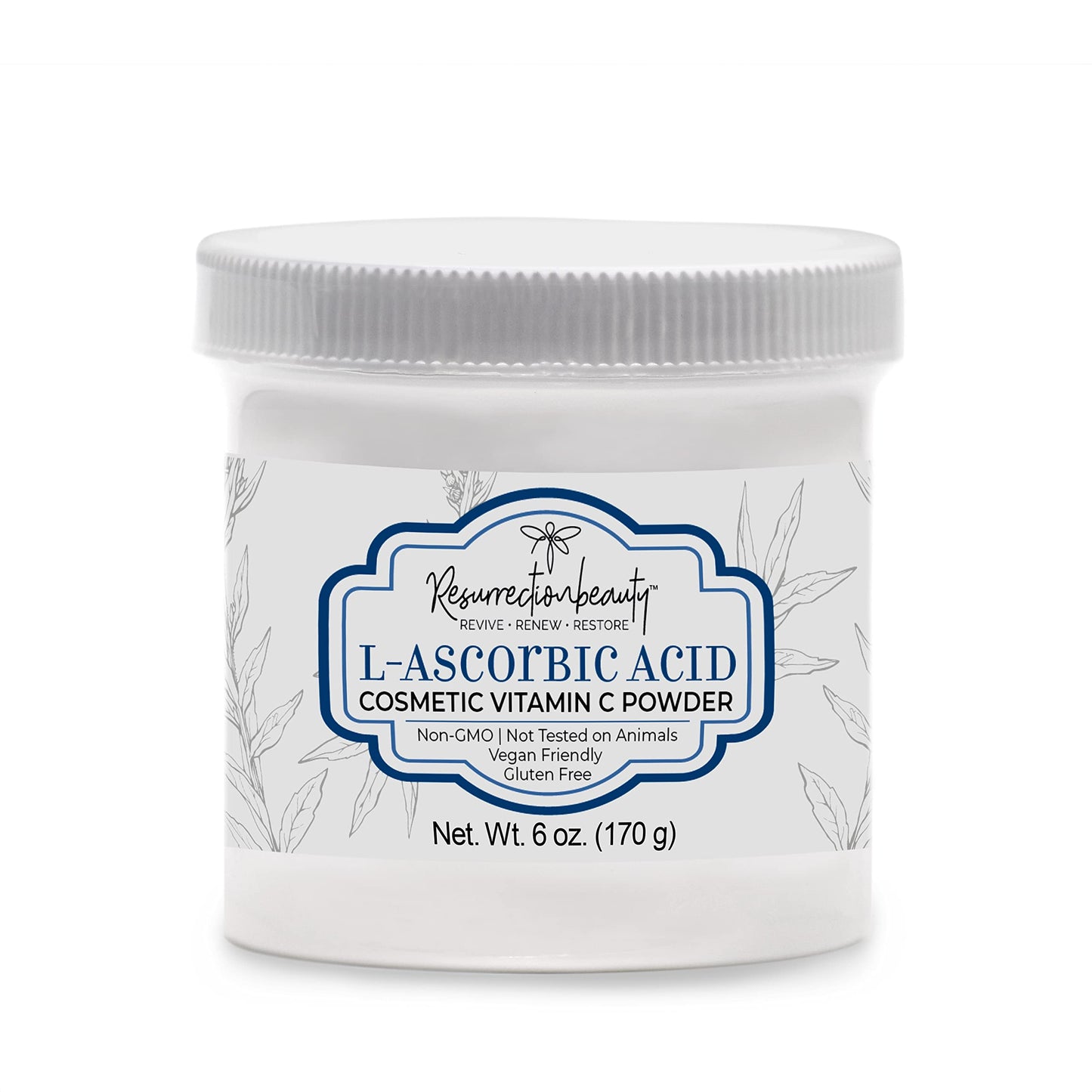 100% Pure L-Ascorbic Acid (Cosmetic Vitamin C Powder for Face) to Make Your Own Premium Beauty Serum, Skincare Mask Treatment, Hyaluronic Serums