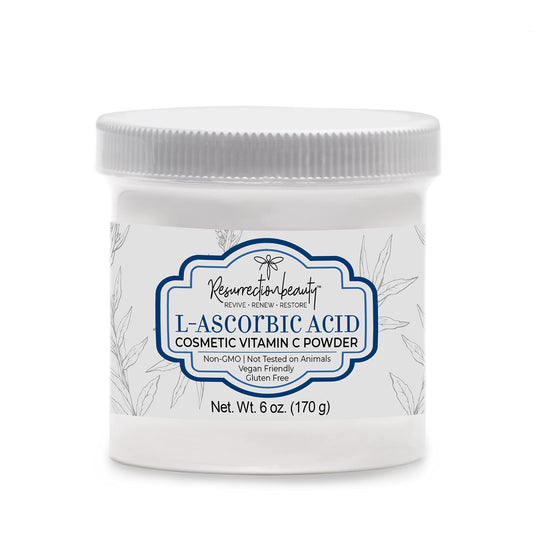 100% Pure L-Ascorbic Acid (Cosmetic Vitamin C Powder for Face) to Make Your Own Premium Beauty Serum, Skincare Mask Treatment, Hyaluronic Serums
