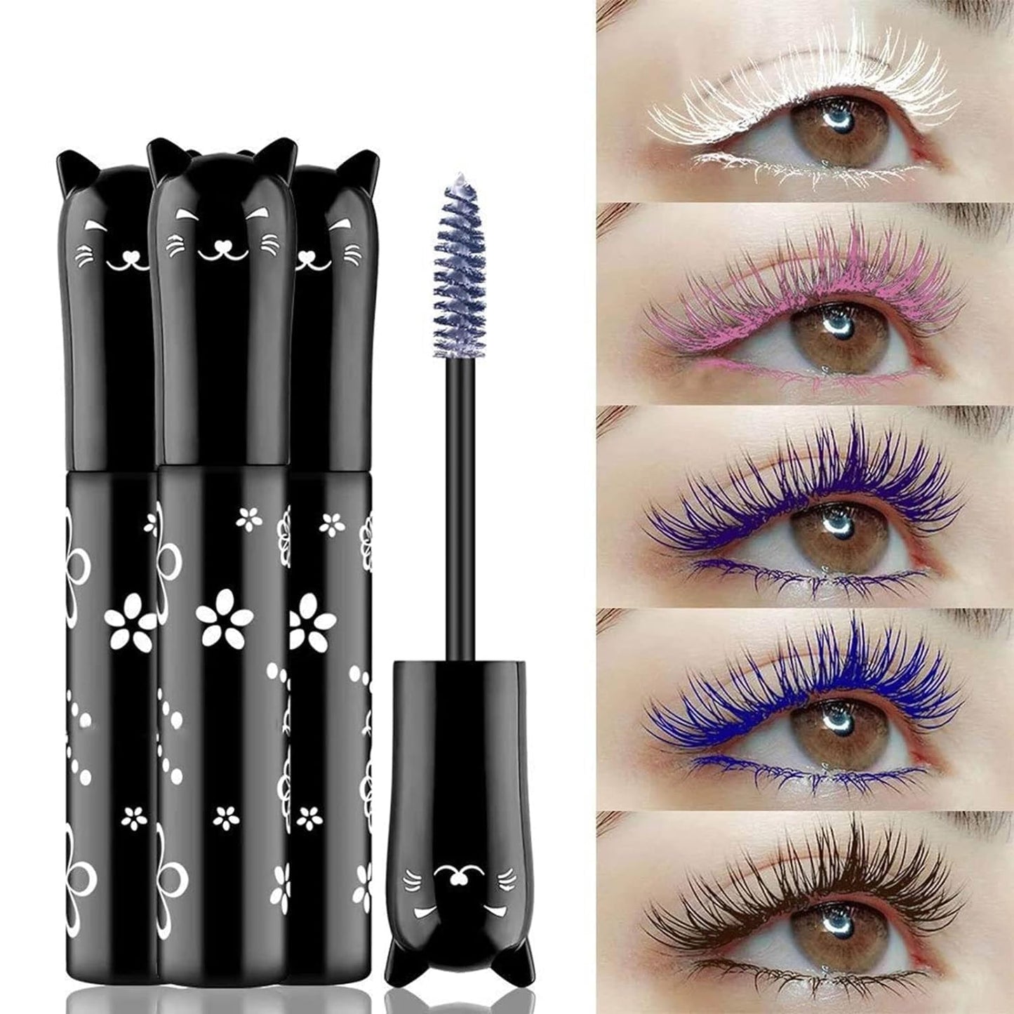 Purple Mascara For Eyelashes Waterproof Volume Length Voluminous Natural Hypoallergenic Colored Volumizing Lengthening Curling Defining Halloween