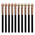 Makeup Brushes Set for Women Professional,UorPoto 10Pcs Sponge Eyeshadow Brush Sets Applicator Double Sided reusable