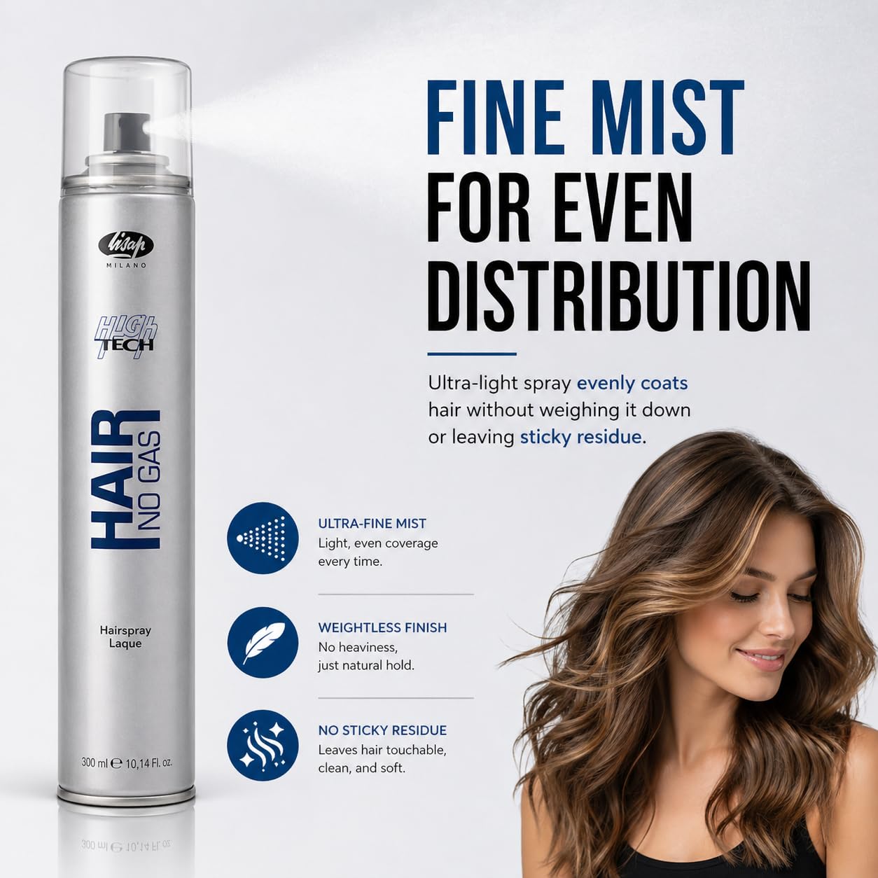 Lisap High Tech Hair No Gas Directional, 300 ml./10.1 fl.oz.
