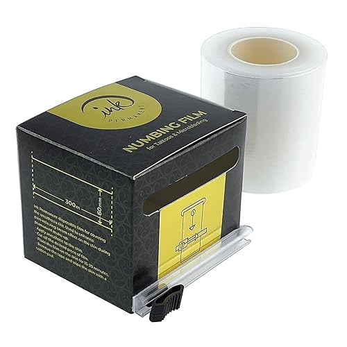 [1000 Feet Per Roll] 60mm Premium Numbing Preservative Film by Ink Permanent Plastic Wrap for Tattoos, Microblading, Lip Tattoo, Eyebrow Lamination