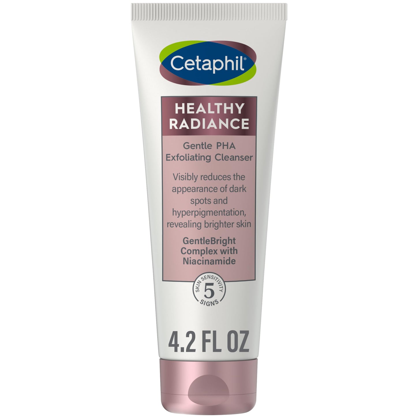 Cetaphil Face Wash, Healthy Radiance Gentle Exfoliating Cleanser, Visibly Reduces Look of Dark Spots and Hyperpigmentation, Designed for Sensitive
