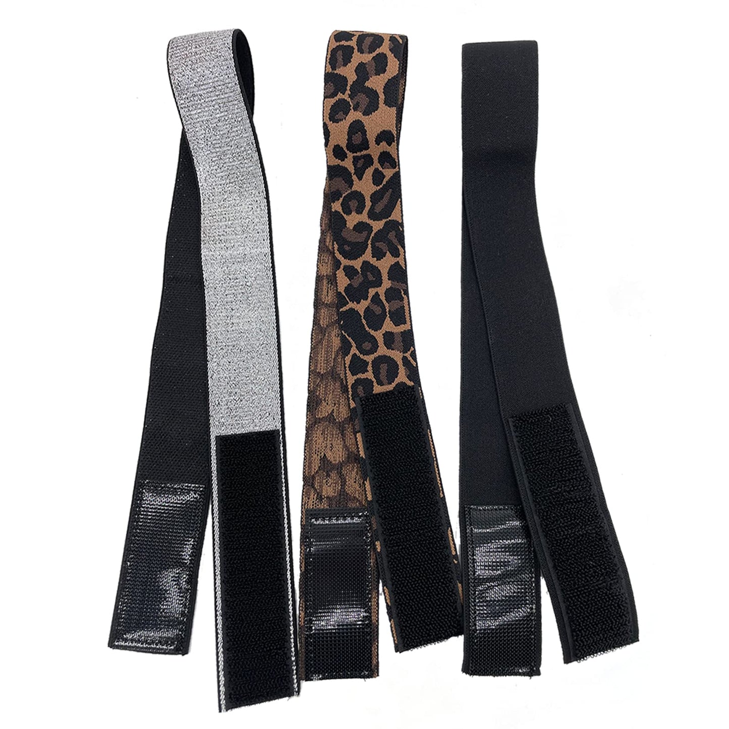 Atimiaza 3 Pcs Elastic Bands for Wigs - Lace Melting, Edge Wrap to Lay Edges (Silver, Leopard, Black Pack) Beauty and Personal Care Atimiaza