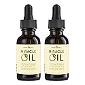 Earthly Body Miracle Oil, 1 fl. oz. - 2 Pack - 100% Natural Tea Tree Oil, Hemp Seed Oil & Vitamin E - Moisturizer, Calms Skin Irritations, Helps