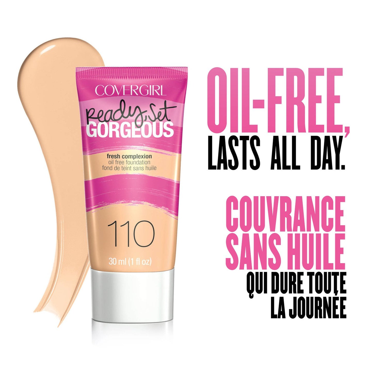 COVERGIRL Ready, Set Gorgeous Foundation Medium Beige 210, 1 oz