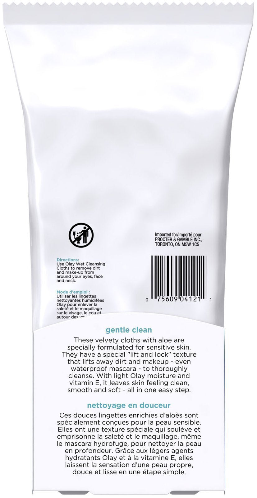 Olay Wet Cleansing Towelette - Sensitive 30 Count