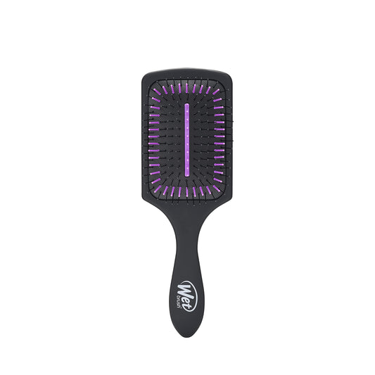 Wet Brush Refresh and Extend Paddle Detangler, Black, Detangling Brush with Infused Charcoal Ultra-Soft IntelliFlex Bristles For All Hair Types