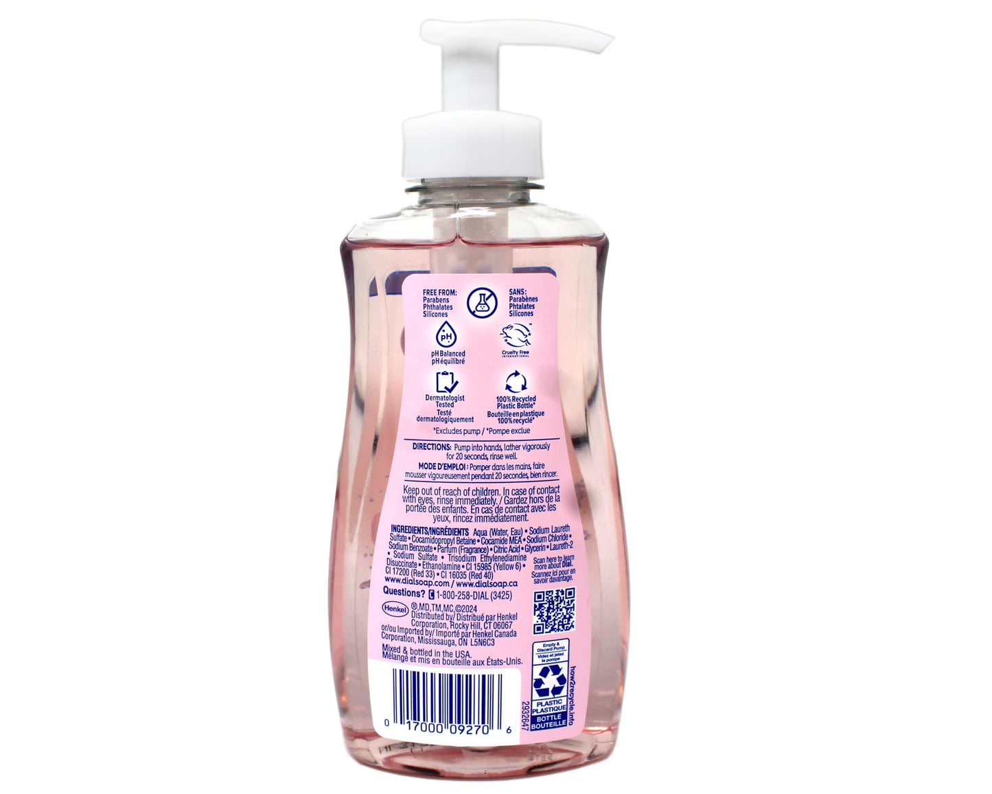 Dial Liq Handsoap A/B Pink 7.5 Oz,pack of 2