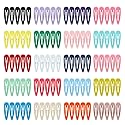Hair Clips, ECADY (100-Pack 20 Colors) Non-Slip Snap Barrettes for Girls, Women, Kids - 2 Inch