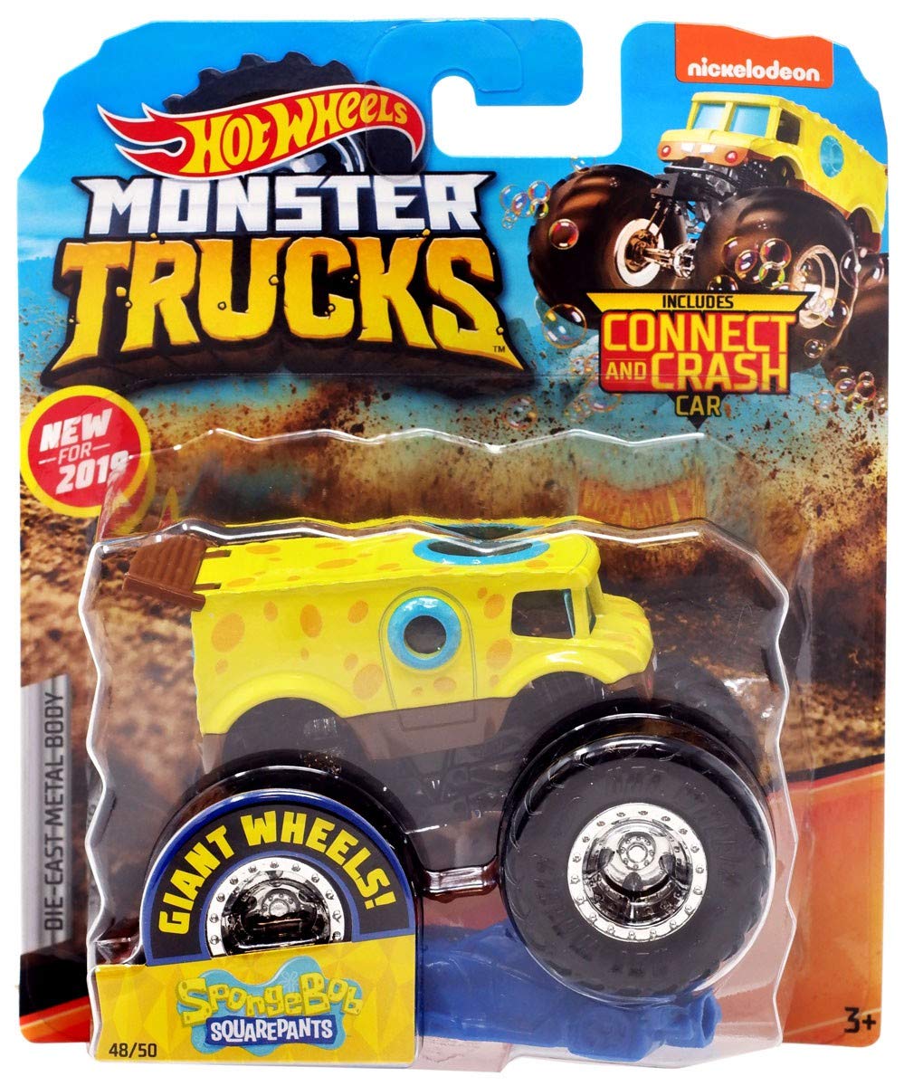 Hot Wheels 2019 Monster Trucks Spongebob Squarepants 1:64 Scale