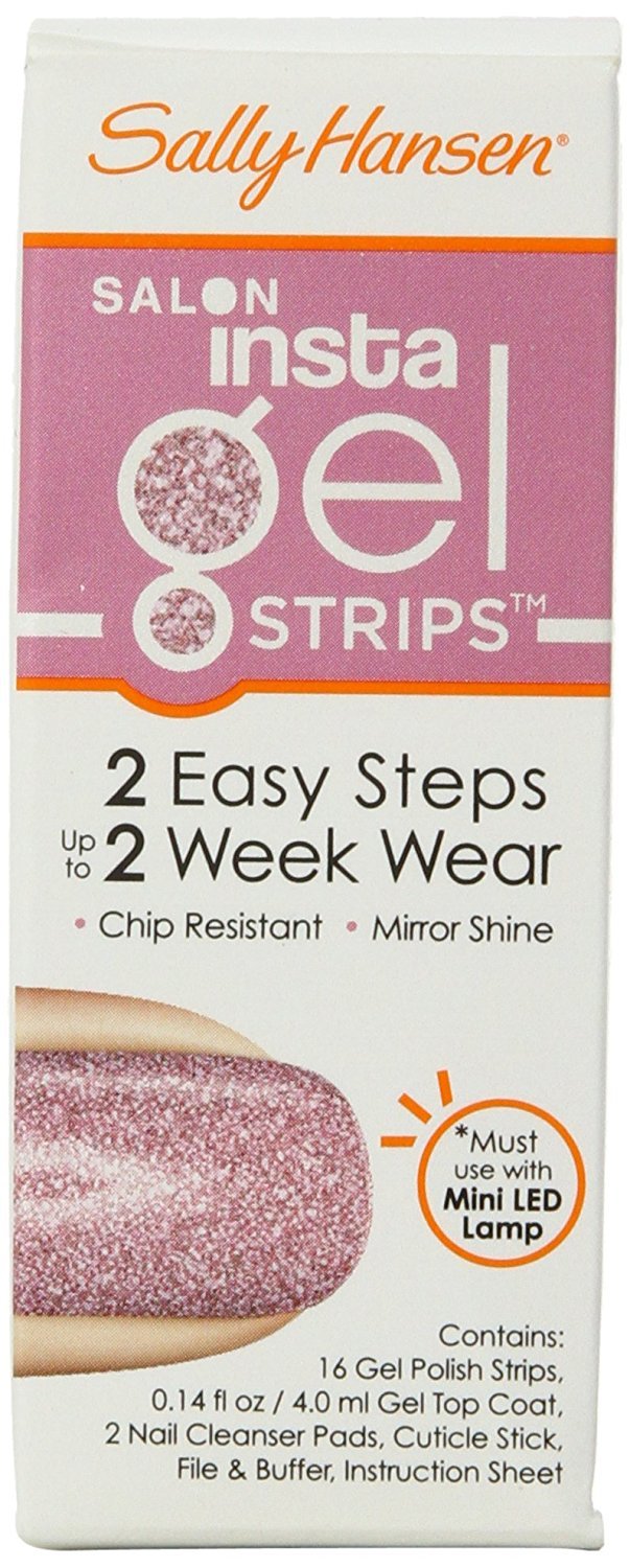 Sally Hansen Salon Insta Gel Strips, Pinkies Up, 16 Polish Strips
