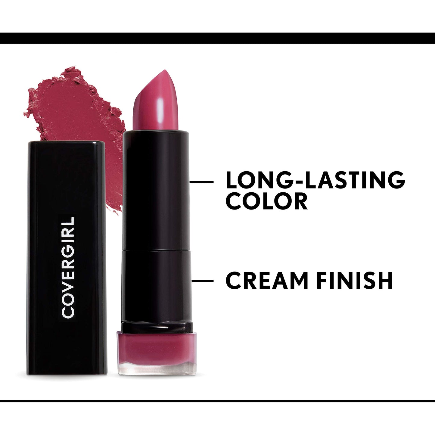 COVERGIRL Exhibitionist Lipstick Cream, Champagne 235, Lipstick Tube 0.123 OZ (3.5 g)