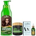 Herbishh Hair Color Shampoo for Gray Hair - Natural Hair Dye Shampoo - Lasts Up To 3-4 Weeks - 500ML - 3-In-1 Hair Color - Colors, Cleanses